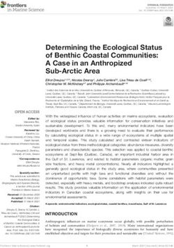 Determining the Ecological Status of Benthic Coastal Communities: A Case in an Anthropized Sub-Arctic Area