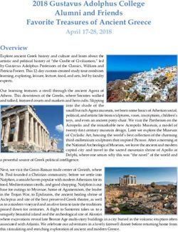 2018 Gustavus Adolphus College Alumni and Friends Favorite Treasures of Ancient Greece