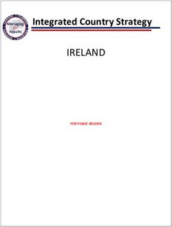 IRELAND Integrated Country Strategy - FOR PUBLIC RELEASE - Department of State