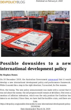 Possible downsides to a new international development policy