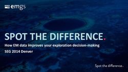 SPOT THE DIFFERENCE. How EM data improves your exploration decision-making SEG 2014 Denver - EMGS