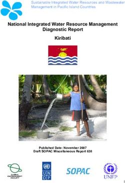 National Integrated Water Resource Management Diagnostic Report Kiribati - Sustainable Integrated Water Resources and Wastewater Management in ...