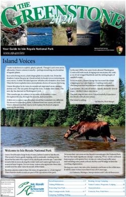 Island Voices Your Guide to Isle Royale National Park www.nps.gov/isro - National Park Service