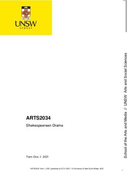 ARTS2034 Shakespearean Drama - Term One // 2021