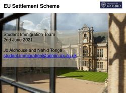 EU Settlement Scheme Student Immigration Team 2nd June 2021 Jo Aldhouse and Nahid Tonge