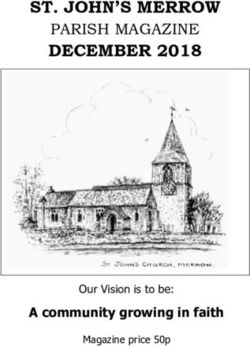 ST. JOHN'S MERROW DECEMBER 2018 - PARISH MAGAZINE - A community growing in faith