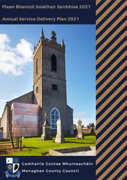 Plean Bliantúil Soláthair Seirbhíse 2021 Annual Service Delivery Plan 2021 - Monaghan County Council