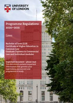 Programme Regulations 2020-2021 - Laws