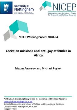 Christian missions and anti-gay attitudes in Africa - University ...
