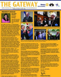 THE GATEWAY Club of Bombay - Rotary Club of Bombay