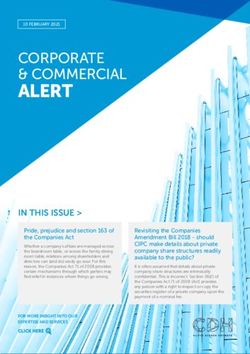 ALERT CORPORATE & COMMERCIAL - Cliffe Dekker Hofmeyr