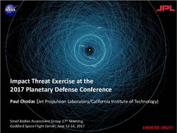 Impact Threat Exercise at the 2017 Planetary Defense Conference - Paul Chodas (Jet Propulsion Laboratory/California Institute of Technology) ...