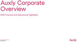 Auxly Corporate Overview - 2018 Financial and Operational Highlights