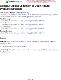 Coconut Online: Collection of Open Natural Products Database - Research Square