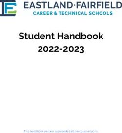 Student Handbook 2022-2023 - This handbook version supersedes all previous versions - Eastland-Fairfield