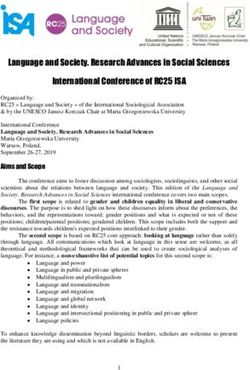 Language and Society. Research Advances in Social Sciences International Conference of RC25 ISA