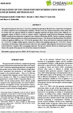 EVALUATION OF TOP-CROSS POPCORN HYBRIDS USING MIXED LINEAR MODEL METHODOLOGY