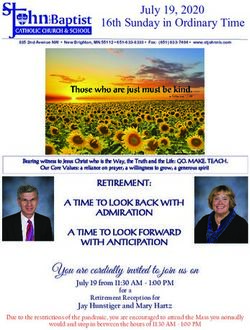 16th Sunday in Ordinary Time - St. John the ...