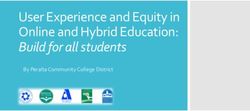 User Experience and Equity in Online and Hybrid Education: Build for all students - By Peralta Community College District - Online Teaching Conference