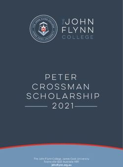 Peter crossman scholarship 2021 - The John Flynn College