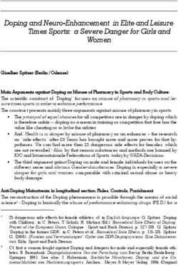 Doping and Neuro-Enhancement in Elite and Leisure Times Sports: a Severe Danger for Girls