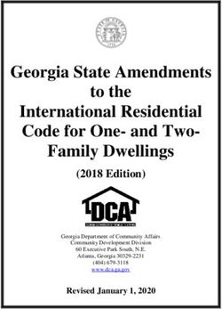 Georgia State Amendments to the International Residential Code for One- and Two-Family Dwellings