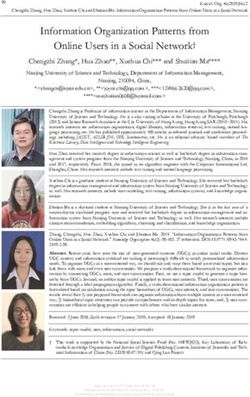 Information Organization Patterns from Online Users in a Social Network