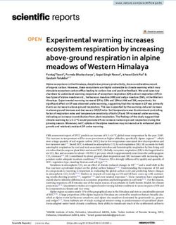 Experimental warming increases ecosystem respiration by increasing above ground respiration in alpine meadows of Western Himalaya