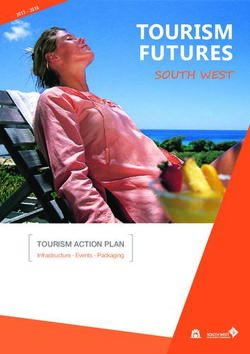 TOURISM FUTURES SOUTH WEST - TOURISM ACTION PLAN - South West Development ...