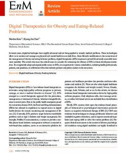 Digital Therapeutics for Obesity and Eating-Related Problems