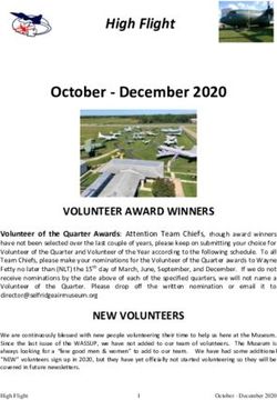 October - December 2020 - High Flight - Selfridge Military Air Museum