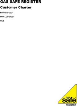 GAS SAFE REGISTER Customer Charter