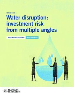 Water disruption: investment risk from multiple angles - OCTOBER 2020 WATER DISRUPTION