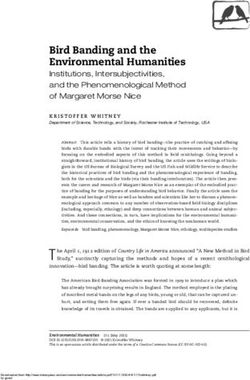 Bird Banding and the Environmental Humanities - Duke ...