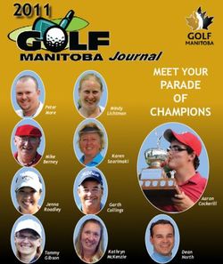 PARADE MEET YOUR OF CHAMPIONS - Golf Canada