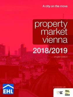 Property market vienna 2018/2019 - A city on the move - DMV Immobilien