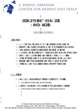 Israel and the Middle East News Update - S. Daniel Abraham Center for Peace