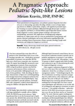 A Pragmatic Approach: Pediatric Spitz-like Lesions