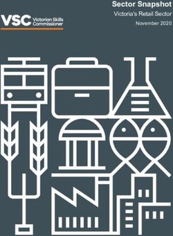 Sector Snapshot Victoria's Retail Sector November 2020 - VSC Victorian Skills ...