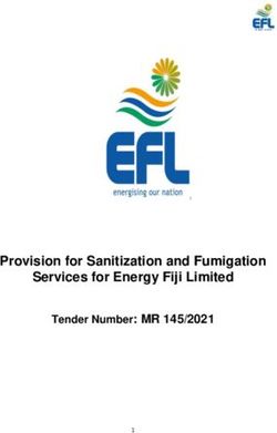 Provision for Sanitization and Fumigation Services for Energy Fiji Limited - Tender Number: MR 145/2021