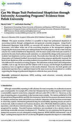 Can We Shape Trait Professional Skepticism through University Accounting Programs? Evidence from Polish University - MDPI