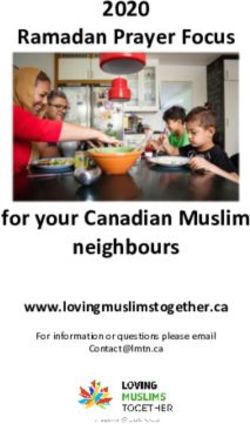 Ramadan Prayer Focus for your Canadian Muslim neighbours 2020 - www.lovingmuslimstogether.ca