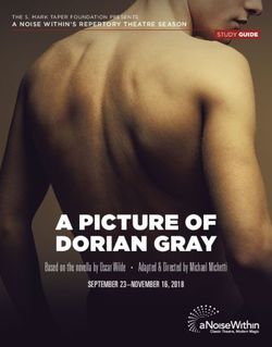 A PICTURE OF DORIAN GRAY - Based on the novella by Oscar Wilde Adapted & Directed by Michael Michetti - A Noise Within