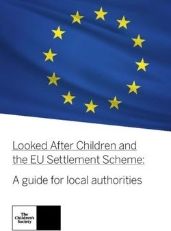 Looked After Children and the EU Settlement Scheme: A guide for local authorities