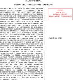 STATE OF INDIANA INDIANA UTILITY REGULATORY COMMISSION - IURC ...
