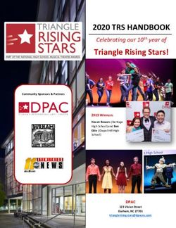 2020 TRS HANDBOOK Celebrating our 10th year of - DPAC