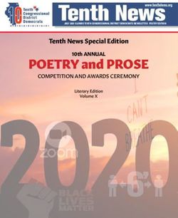 POETRY and PROSE Tenth News Special Edition - COMPETITION AND AWARDS CEREMONY - Tenth Dems