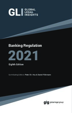 Banking Regulation Eighth Edition - Contributing Editors: Peter Ch. Hsu & Daniel Fl&uuml;hmann - Better Regulation