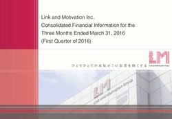 Link and Motivation Inc. Consolidated Financial Information for the Three Months Ended March 31, 2016 (First Quarter of 2016)