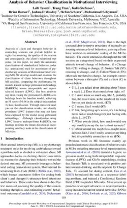 Analysis of Behavior Classification in Motivational Interviewing